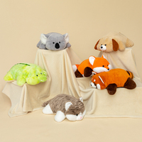 Vente en gros d'usine : Jouets en peluche animaux en coton PP super doux, oreiller anti-stress pour enfants, décoration intérieure et repos quotidien