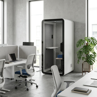 UNIBOOTH Cabine Acoustique Insonorisée Ignifuge ASTM-E84 33dB ISO 23351 Installation Rapide en 30-45 Min pour Salle de Réunion Usine OEM ODM