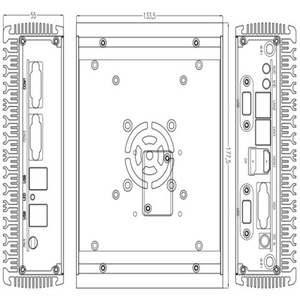 Ordinateur industriel FOXKPC 178x135x55mm sans ventilateur, mini-ordinateur Windows 8 pour usage industriel - Product Image 4