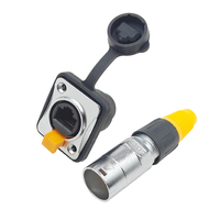 Connecteur Ethernet RJ45 étanche IP65, adaptateur réseau pour prise et prise de signal aérien extérieur pour environnements difficiles