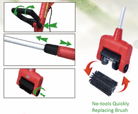 Pour VERTAK 500W – Brosse désherbeuse électrique portable personnalisable avec cordon, rouleau de nettoyage DIY pour jardin et patio