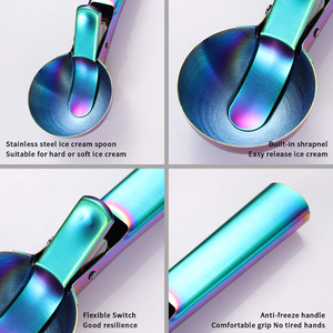 Máy Rửa Chén Lớn Đa Chức Năng Muỗng <span class=keywords><strong>Ice</strong></span> Cream Công Cụ Với Kích Hoạt Thép Không Gỉ <span class=keywords><strong>Ice</strong></span> Cream <span class=keywords><strong>Scoop</strong></span> - Product Image 4