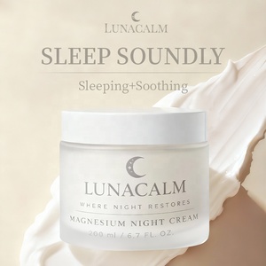 Crème au magnésium pour le visage, lissante, éclaircissante, raffermissante, lotion corporelle avec beurre de karité et lavande pour le sommeil, estampage doré - Product Image 2