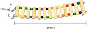 Nouveau jouet suspendu en tube pour oiseaux en bois, durable et longue durée de vie, pour l'extérieur - Product Image 3