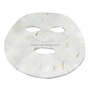 Mascarilla de caléndula de fibra <span class=keywords><strong>lyocell</strong></span> 65gsm, mascarilla facial con hoja de pétalos de flores, fabricante para el cuidado de la piel, mascarilla facial china de papel - Product Image 1