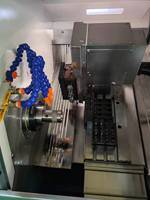 Torno CNC Horizontal de Servicio Mediano PRCS de 600 mm, Cama Inclinada SYNTEC GSK, Sistema Programable PR36 con Herramientas Metálicas de Alta Velocidad