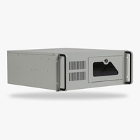 Boîtier de serveur en rack gris 1.0mm SGCC 19 pouces 4U Châssis de serveur 4U avec ventilateur de 12cm conception de boîtier d'ordinateur personnalisé