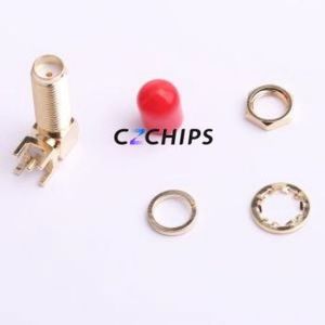 HJ-SMA106 RF Coaxial Connector Through hole Component (THT) Connector Board-to-Board Inner Hole 1 SMA - Product Image 1