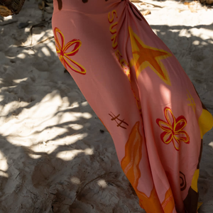 Pareo <span class=keywords><strong>de</strong></span> Playa con Diseño Personalizado <span class=keywords><strong>de</strong></span> Hawái y Tahití, 100% Rayón, Sarong para Playa - Product Image 5