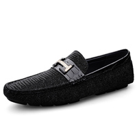 Chaussures en cuir décontractées pour hommes, nouvelle collection été, respirantes, surface en cuir, semelle souple, chaussures Le Fu