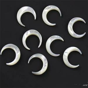 จี้เปลือกหอยมุกพระจันทร์เสี้ยวจี้สำหรับทำเครื่องประดับแฟชั่น - Product Image 1