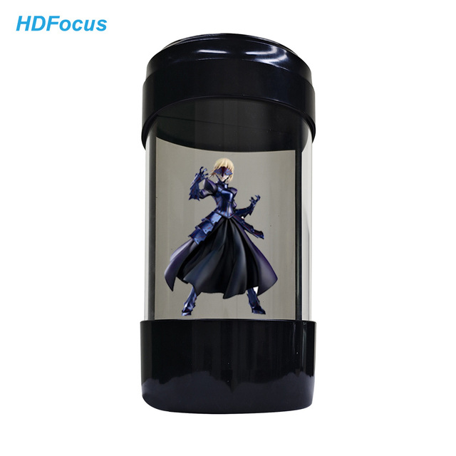 Portable 5 Inch 3D Hologram Cylinder Cabin 3D Video Hologram Display Equipment Commercial Indoor Holo Tube 3D Holographic Gift