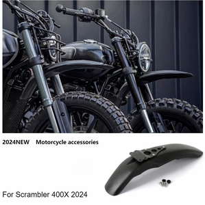 Pour <span class=keywords><strong>Triumph</strong></span> Scrambler 400X 2024 avant nez pont garde-boue roue avant haut garde-boue - Product Image 2