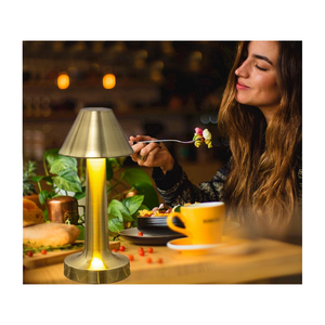 Dimmable Gold Colored <b>Table</b> <b>Lamp</b> With USB Cable And Non Slip <b>Base</b> For Desk Night Light - Product Image 2