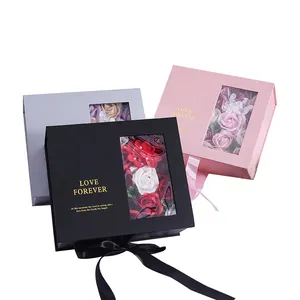 OMT-ramo De Flores cuadrado, Flores rosas, embalaje, Cajas De Flores, papel Empaque, regalo, sombrero, caja Para arreglos florales