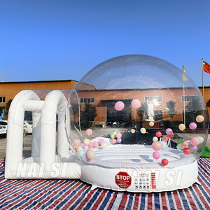 Rõ ràng PVC trong suốt Inflatable thư bị trả lại nhà bong bóng vui vẻ mái vòm nhà bong bóng với nhảy - Product Image 1