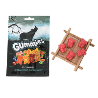 Gomitas de Suplemento Dietético Herbal Más Vendidas (10 Granos) — Sabor Natural a Frutas, Restauran la Vitalidad y Aumentan la Energía