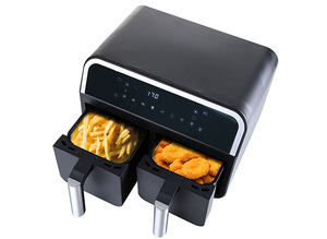 Friteuse à air électrique, 8L 12L 18L, avec double pots à air, appareil à vapeur numérique, avec 2 paniers - Product Image 4