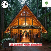 Frais de conception pour la construction de lieux de mariage touristiques à fort potentiel de profit, incluant des villas en bois, des cabanes en bois, des lieux de mariage extérieurs et des auditoriums forestiers