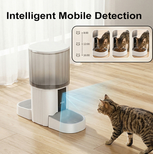 7L Double <b>Bowl</b> Durable <b>Plastic</b> 5G App Control WiFi Timed Automatic Cat Food Dispenser with Camera for 2 Cats - Product Image 6