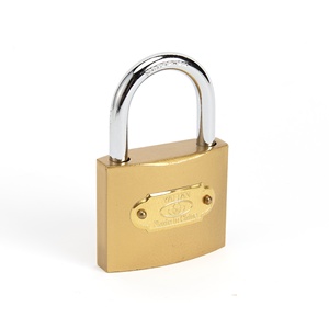 पीतल रंग चित्रित लोहे के पैडलॉक जंग प्रतिरोध विरोधी चोरी ताले इनडोर और आउटडोर उपयोग - Product Image 4