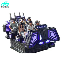 VR 6 koltuk tekne 360 hız treni sanal gerçeklik uzay gemisi simülatörü Vr oyun simülatörü