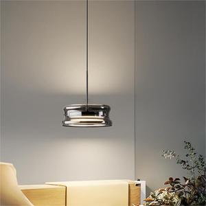 โคมไฟเพดานห้องนอนสไตล์อิตาเลียนสมัยใหม่ ดีไซน์หรูหรา วัสดุแก้วคุณภาพสูง โคมไฟข้างเตียงเรียบง่าย สวยงาม ให้แสงเต็มสเปกตรัม ถนอมสายตา - Product Image 3