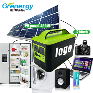 Grenergy Smart APP 25.6V 50Ah 1280Wh Portable Power Station USB Type-C DC/AC 2000W LiFePO4 Lithium <b>Battery</b> <b>Solar</b> <b>Panel</b> Car MPPT - Product Image 2