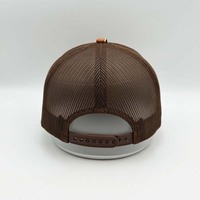 Topi Trucker Richardson 112 dengan Patch Kulit Berlogo Hewan Kustom, Jaring, dan Kancing, Topi Trucker Camo untuk Berburu dan Berkemah