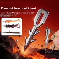 Kit de pêche avec leurres moulés sous pression, lestés, à poids intégré, pour une action rapide et une coupure rapide de l'eau, accessoires pour leurres souples pour la pêche au bar en lac