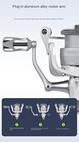 Moulinet de pêche à lancer à main gauche/droite, corps métallique personnalisable, micro, petit, longue portée, robuste, fluide, prix d'usine