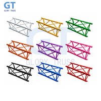 Truss modulaire carré F44 noir sur mesure 400 mm x 400 mm (16 pouces) en aluminium à raccordement par tige pour exposition et centre sportif