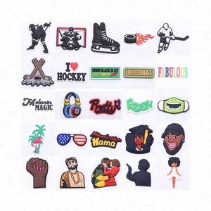 2025 Disponibile in Magazzino Black Lives Matter Vendita di Fabbrica Nuovo Stile Charm per Zoccoli Accessori per Scarpe in PVC Black Girl Magic - Product Image 2