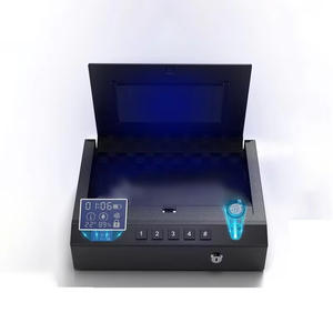 Nueva Caja Fuerte para Armas 3 en 1 con Cerradura Electrónica, Medidor de Temperatura y Humedad Antirrobo para Uso en el Hogar y el Automóvil - Product Image 1