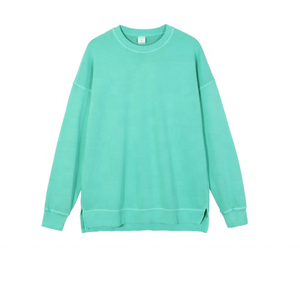 Sudaderas Vintage lavadas con ácido de gran tamaño de algodón 100% personalizadas con estampado desgastado bordado para hombres y mujeres XS Plus otoño - Product Image 4