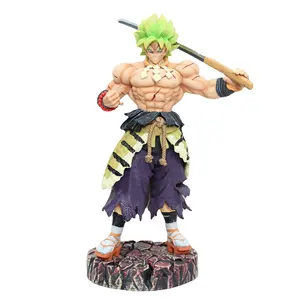 35cm Hot GK Super Saiyan Warrior Broly Standing PVC Statues Toy Anime Figurines Dragon Balls Z Action Figures