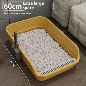 Gros Grand <span class=keywords><strong>Bac</strong></span> À Litière Pour Chat En Plastique <span class=keywords><strong>Pas</strong></span> <span class=keywords><strong>Cher</strong></span> Fournitures Pour Animaux Chiens Chats Toilette avec Caractéristiques Premium - Product Image 2