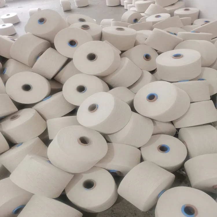 2023 mais populares reciclar algodão poliéster fio para tricô e tecelagem