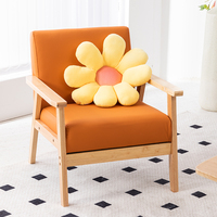Canapé de salon, petit canapé en bois massif pour une personne seule, appartement, anti-rayures de chat, matériau en bois massif, bon marché, mobilier de salon
