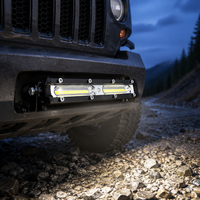 Barre lumineuse de travail COB ultra-mince de 7 pouces 18W pour voiture, SUV, camion, tout-terrain