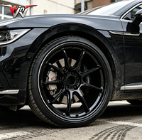 Rines de Aleación Forjados Multirradio Personalizados, Labios Negros Brillantes Tipo Espejo, 17 18 19 20 Pulgadas 5x112 5 * 114.3, para Audi RS4 BMW M4