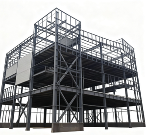 โครงสร้างเหล็กโครงแบบกำหนดเองสำหรับอาคารโครงสร้างเหล็กกล้าทางการเกษตรและเชิงพาณิชย์ - Product Image 1