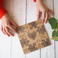 Puzzle en bois 2022 degrés artisanal, jeu éducatif pour enfants, cadeau de fête des mères