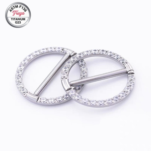 Piercing <span class=keywords><strong>de</strong></span> pezón hexagonal unisex <span class=keywords><strong>de</strong></span> titanio ASTM-F136 con circonita sexy G23, joyería <span class=keywords><strong>de</strong></span> piercing <span class=keywords><strong>de</strong></span> moda al por mayor - Product Image 6