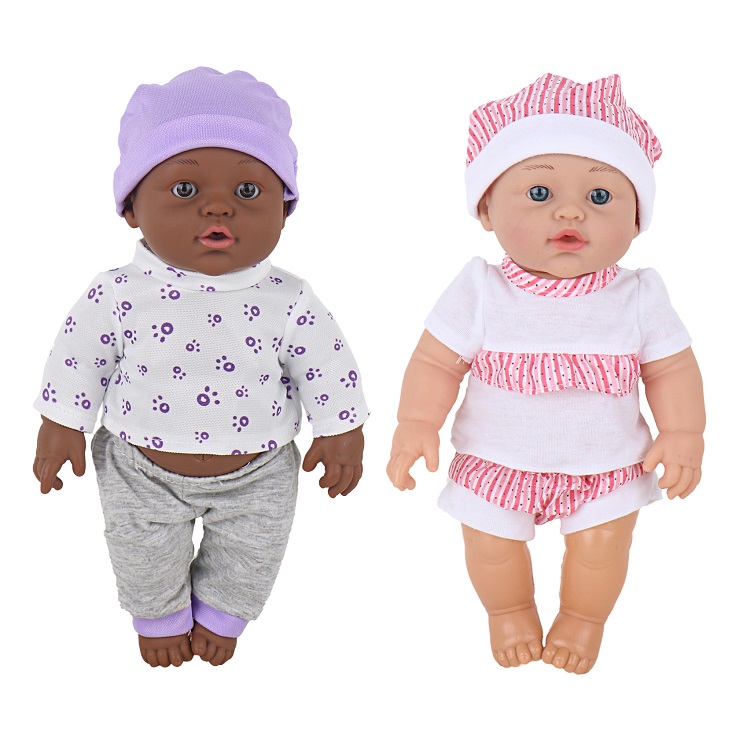 12 дюймов Цвет: черный белый Детские куклы игрушка 2 вида стилей, реалистическая милая девочка, куклы игрушки для детей