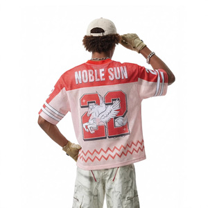 Camiseta de béisbol de manga corta con cuello en V y estampado de Pegasus, transpirable, estilo vintage, holgada, para hombre, nueva colección Primavera/Verano 2026 - Product Image 6