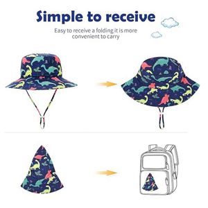 Wholesale Custom Logo Children Sun Protection Bucket <b>Hat</b> <b>Summer</b> Quick Drying Printed Fisherman <b>Hat</b> Beach Wide Brim - Product Image 6