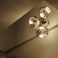 Lámpara de Techo Moderna Tipo Copa con Pantalla de Acrílico para Decoración Interior de Salas de Estar, Hoteles y Cafeterías