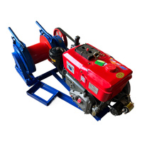 Treuil à boîte de vitesses alimenté par un moteur diesel, capacité de traction de 2 tonnes, levage vertical, 200 m, utilisation industrielle spécifique au site