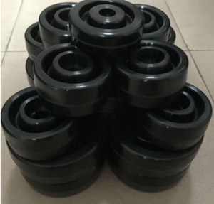 Ruedas Giratorias Industriales Resistentes al Calor <span class=keywords><strong>de</strong></span> 6 Pulgadas, Ruedas <span class=keywords><strong>de</strong></span> Poliéster Negro para Trabajo Pesado, Aptas para Altas Temperaturas - Product Image 6